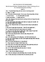 Câu hỏi môn Lịch sử lớp 5 (Mức 2) - Trường Tiểu học Nguyễn Đình Chiểu